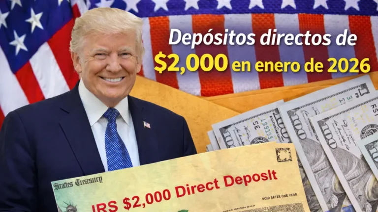 Depósitos directos de $2,000 en enero de 2026: ¿Quiénes califican y cuándo llegan los pagos?