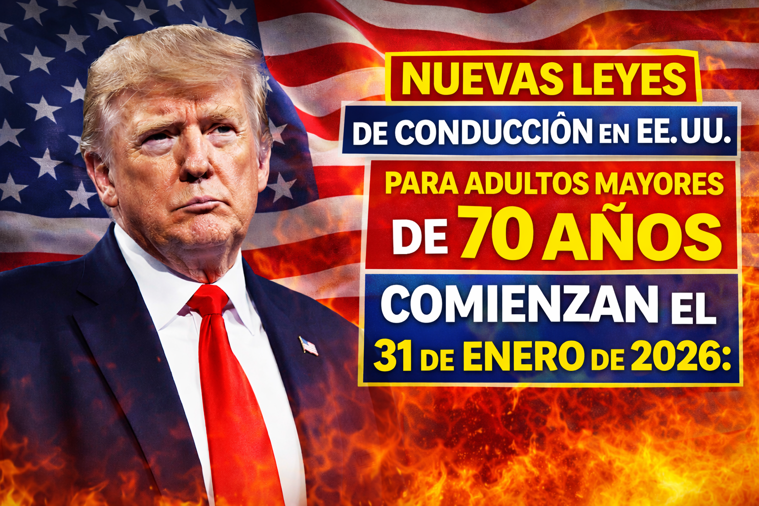 Nuevas leyes de conducción en EE. UU. para adultos mayores de 70